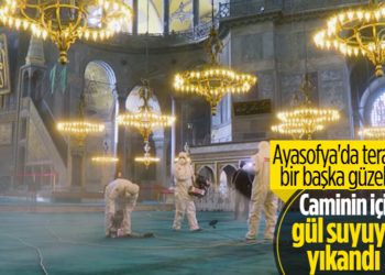 Ayasofya’da Ramazan temizliği