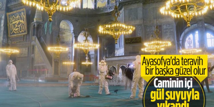 Ayasofya’da Ramazan temizliği