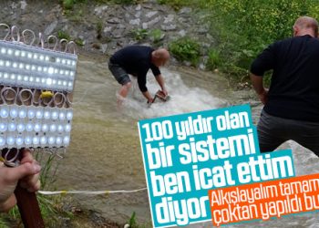 Bursa’da suyun altında elektrik üretti