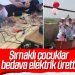 Elektrik üreten Şırnaklı çocuklar
