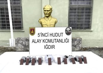 Iğdır hudut hattında çok sayıda mühimmat ele geçirildi