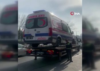 İstanbul’da belediyenin hasta taşıyan ambulansı haczedildi