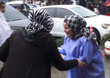 Kahramanmaraş’ta depremzedelerin getirildiği hastanede ikinci deprem anları