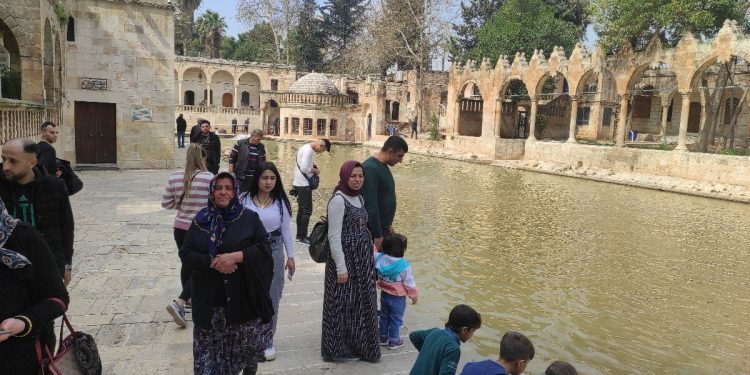Şanlıurfa’da Balıklıgöl’ün suyu berraklaşıyor