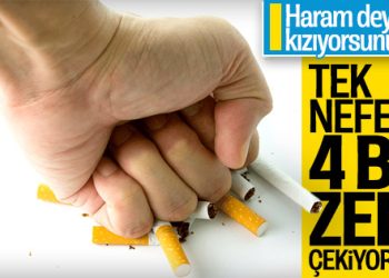 Sigara içenler tek nefeste 4 bin zehir çekiyor
