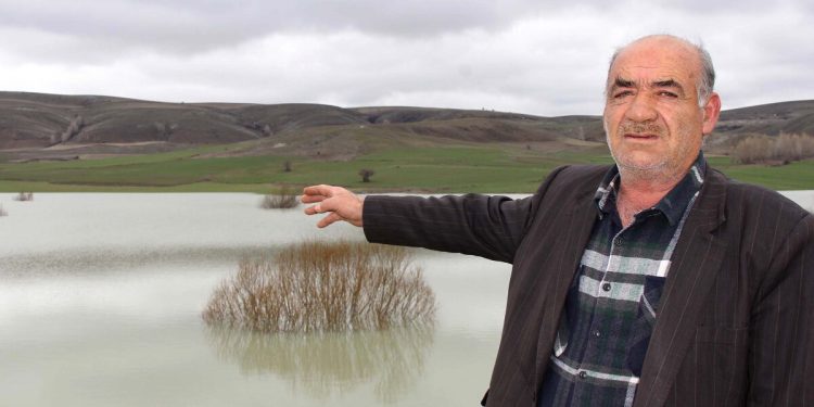 Sivas’ta su seviyesi yükseldi! Ekinler su altında kaldı