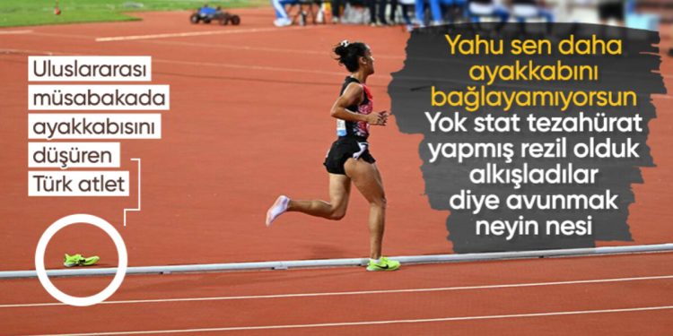 Çin’deki organizasyonda milli atlet Derya Kunur’un ayakkabısı çıktı
