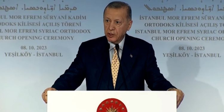 Cumhurbaşkanı Erdoğan Cumhuriyet’in ilk kilise açılışını Kanuni’nin sözü ile yaptı