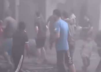 İsrail’in hava saldırılarının ardından Gazze sokaklarından yankılanan sesler…