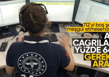 Antalya’da 112 Acil Çağrı Merkezine gelen ihbarların yarısından fazlası gereksiz